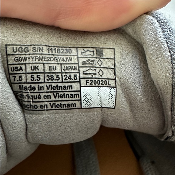 UGG Adaleen Charcoal Gray Casual Sneakers - Picture 5 of 7